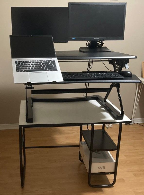Sit to Stand Adjustable Desk Riser