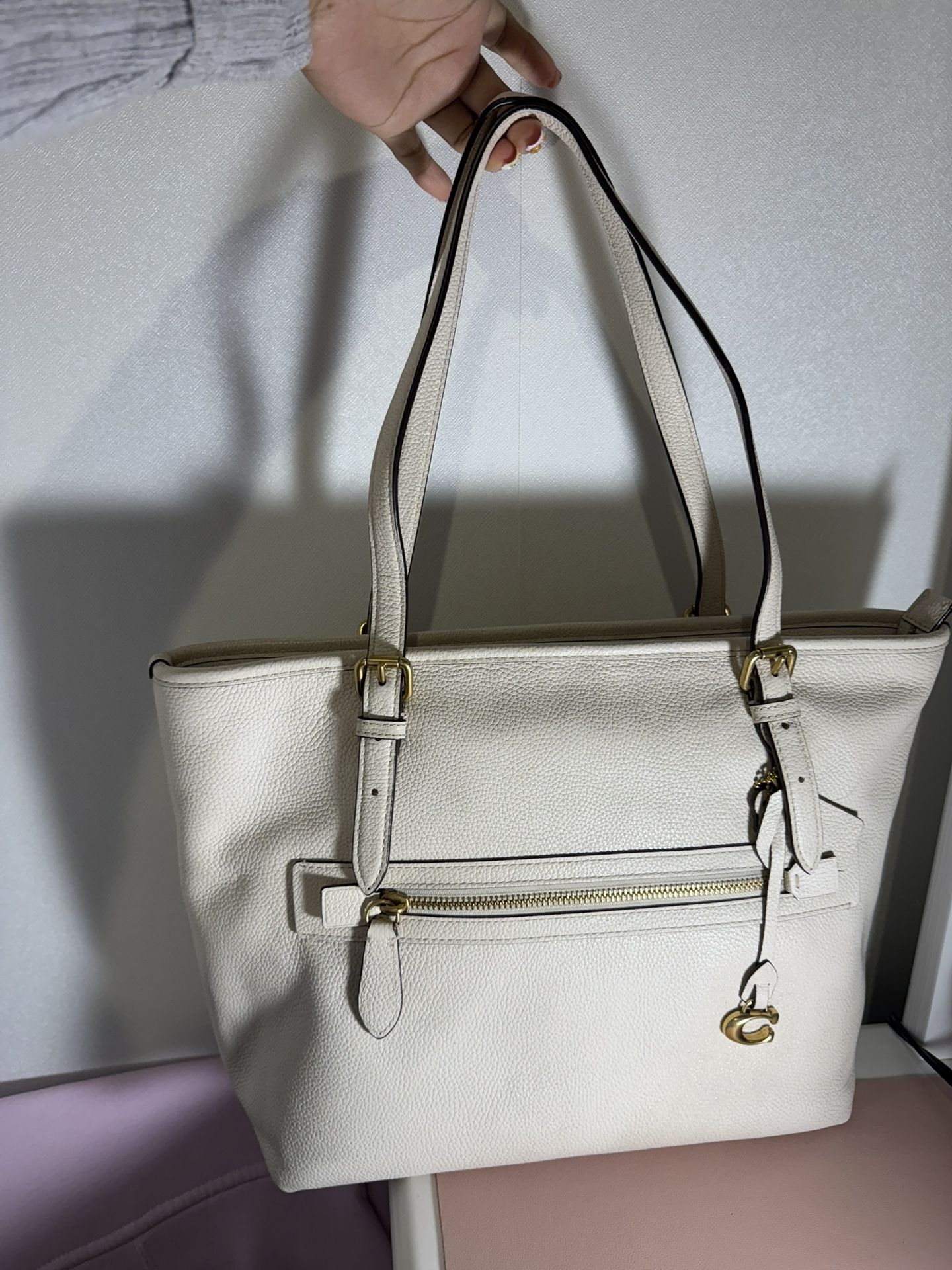 Coach Taylor Pebbled Leather