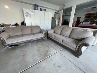 GRAY COUCHES (DELIVERY AVAILABLE)