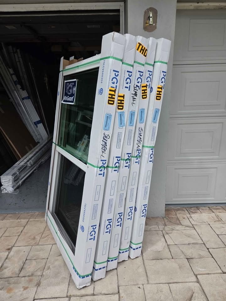 I Have Five Brand New 35W x 60H PGT WinGuard Impact Window
