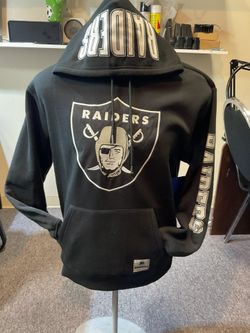 New Raiders Pull Over Hoodie Black Size L