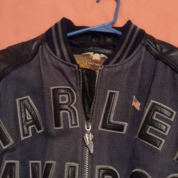 Harley-Davidson Leather And Denim Jacket