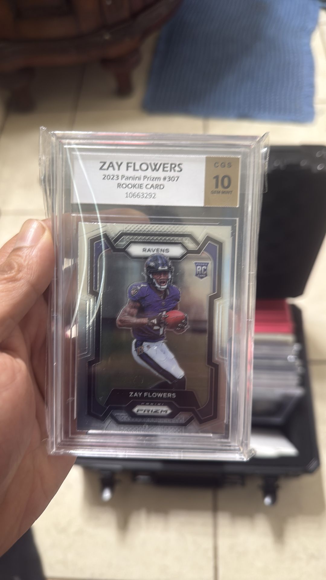 2023 panini prizm zay flowers rookie card