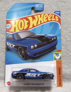 Hot Wheels '15 Dodge Challenger SRT blue SHIPPING ONLY 📦📦