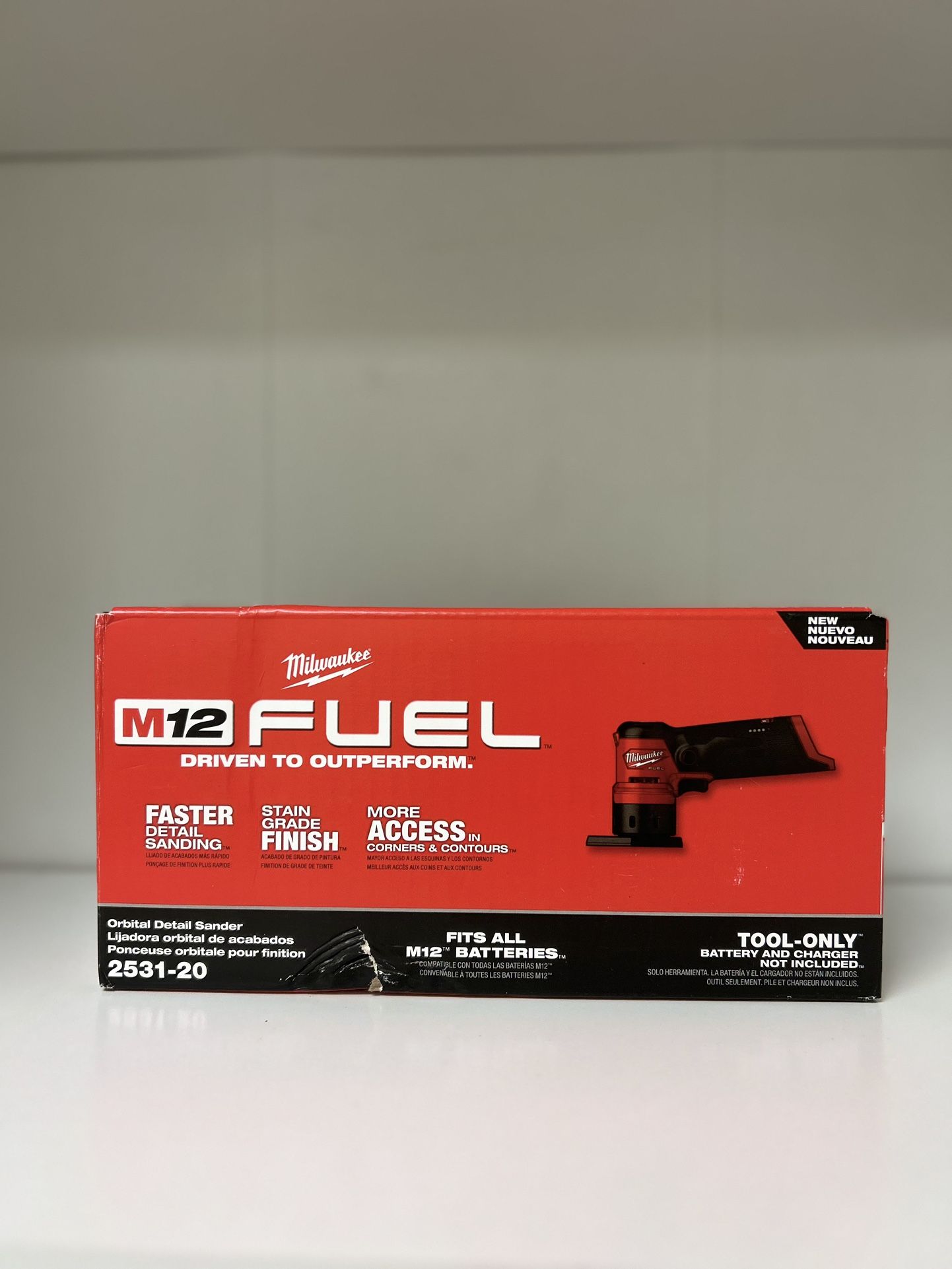 Milwaukee M12 Fuel Orbital Detail Sander Tool Only 