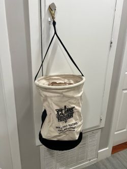 GME Supply 100 lb Leather Bottom Canvas Bucket