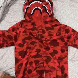 Red Bape hoodie DOUBLE HOOD