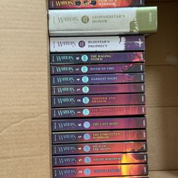 Set of Warriors soft cover novels. One hardcover.