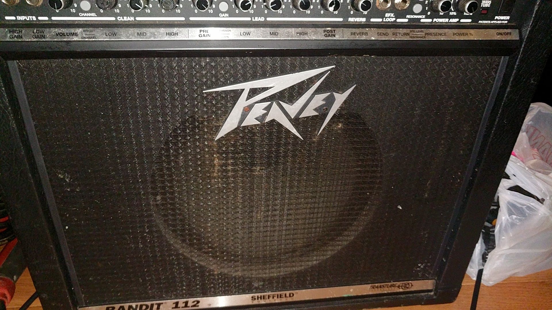 Peavey Bandit 112 Guitar Amplifier Sheffield Equiped 12 Inch Transtube Tube Amp