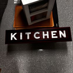 Kitchen  rectangle sign