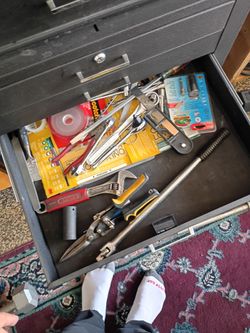 Toolbox with random tools inside