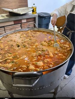 Stainless steel Paella pan with cover- 3’ diameter f