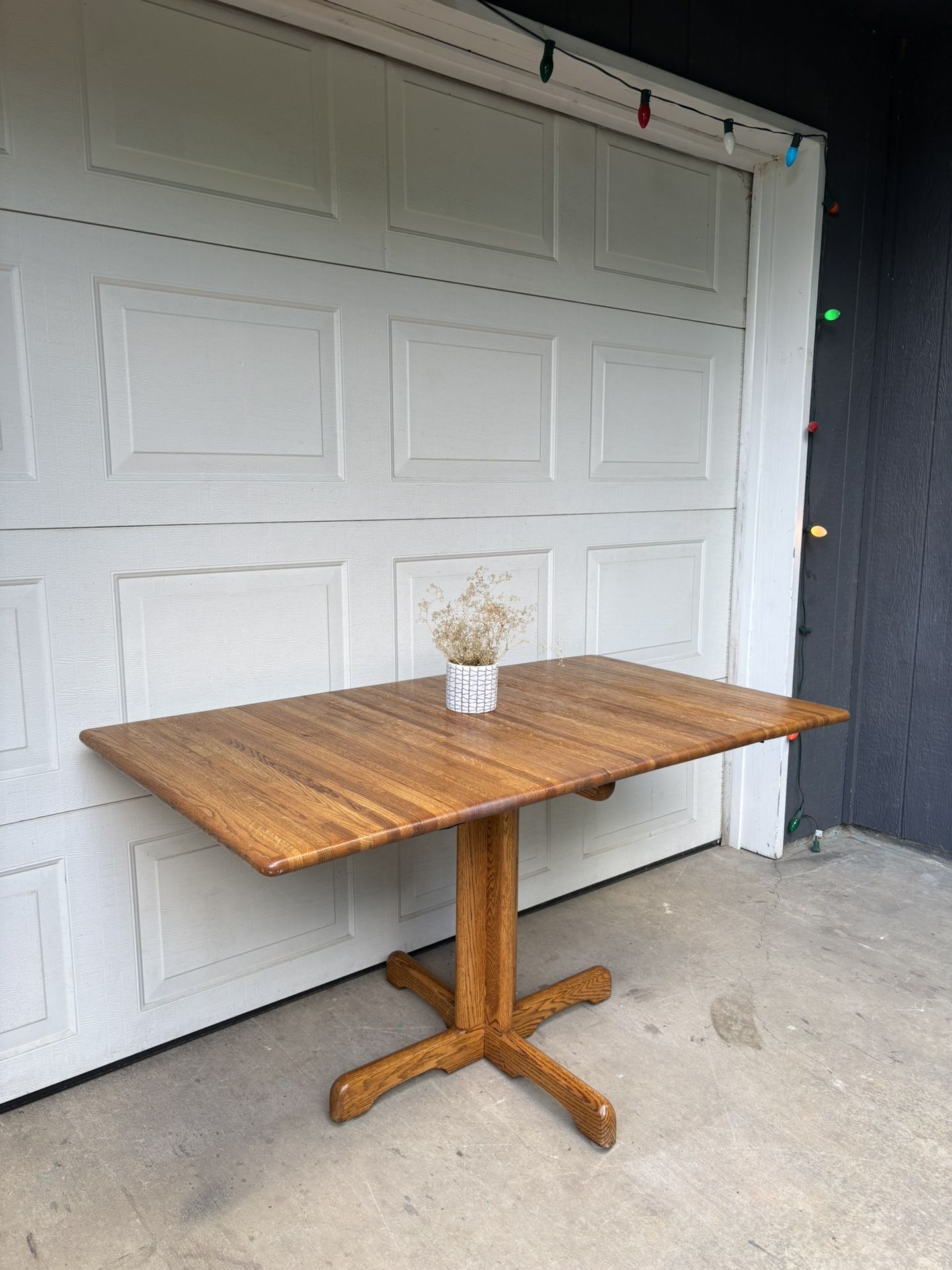 MCM Danish Style Butcher Block Dropleaf Dining Table •FREE DELIVERY•