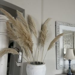 Vase With Pampas