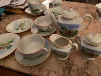 Vintage porcelain tea set