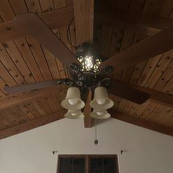 Antique Ceiling Fan And Light