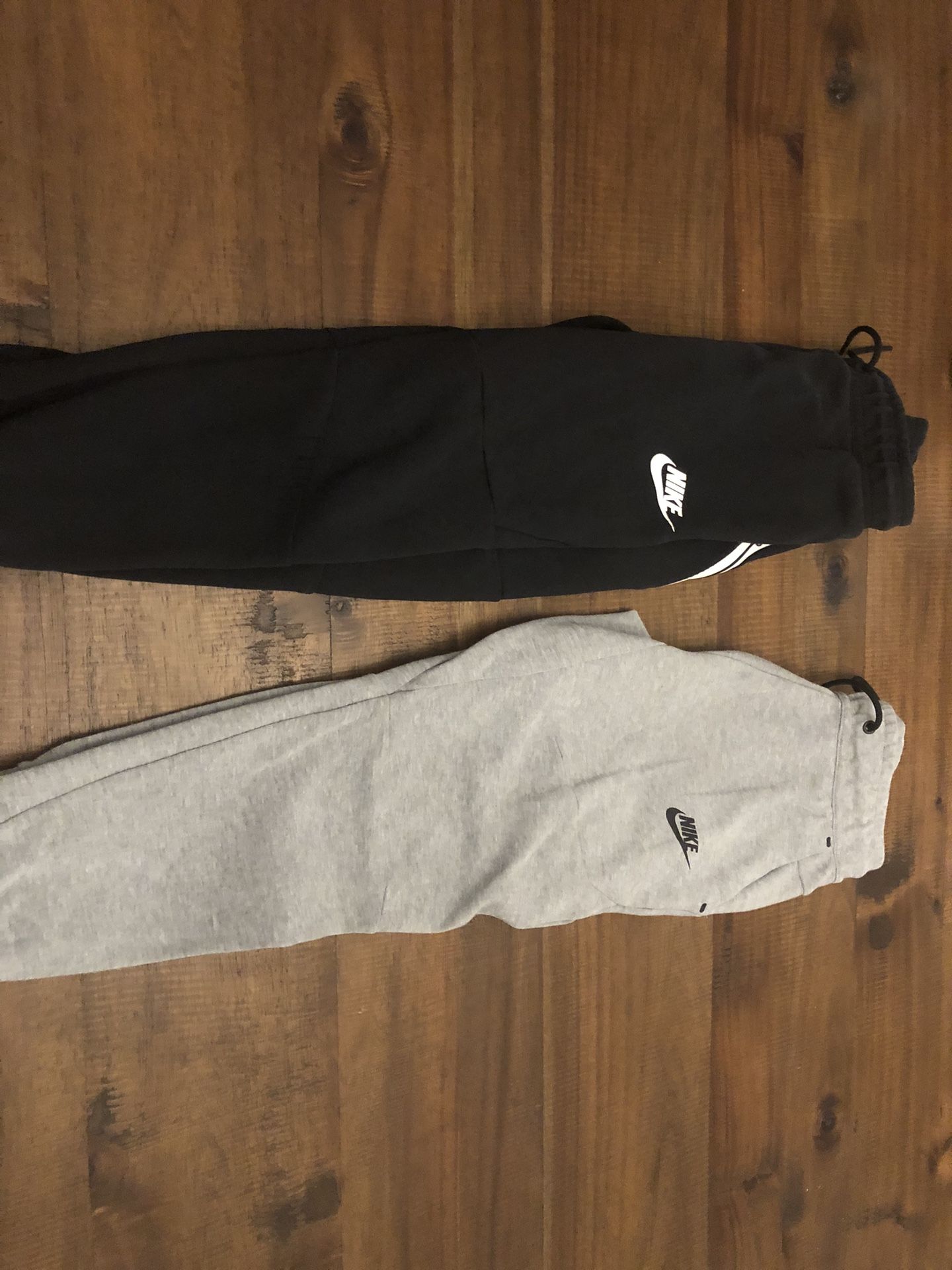 Two Nike Sportswear Tech Fleece Boys Jogger Pants - Size Medium