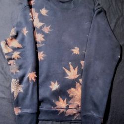 Bleached Leaf Print Hollister Hoodie