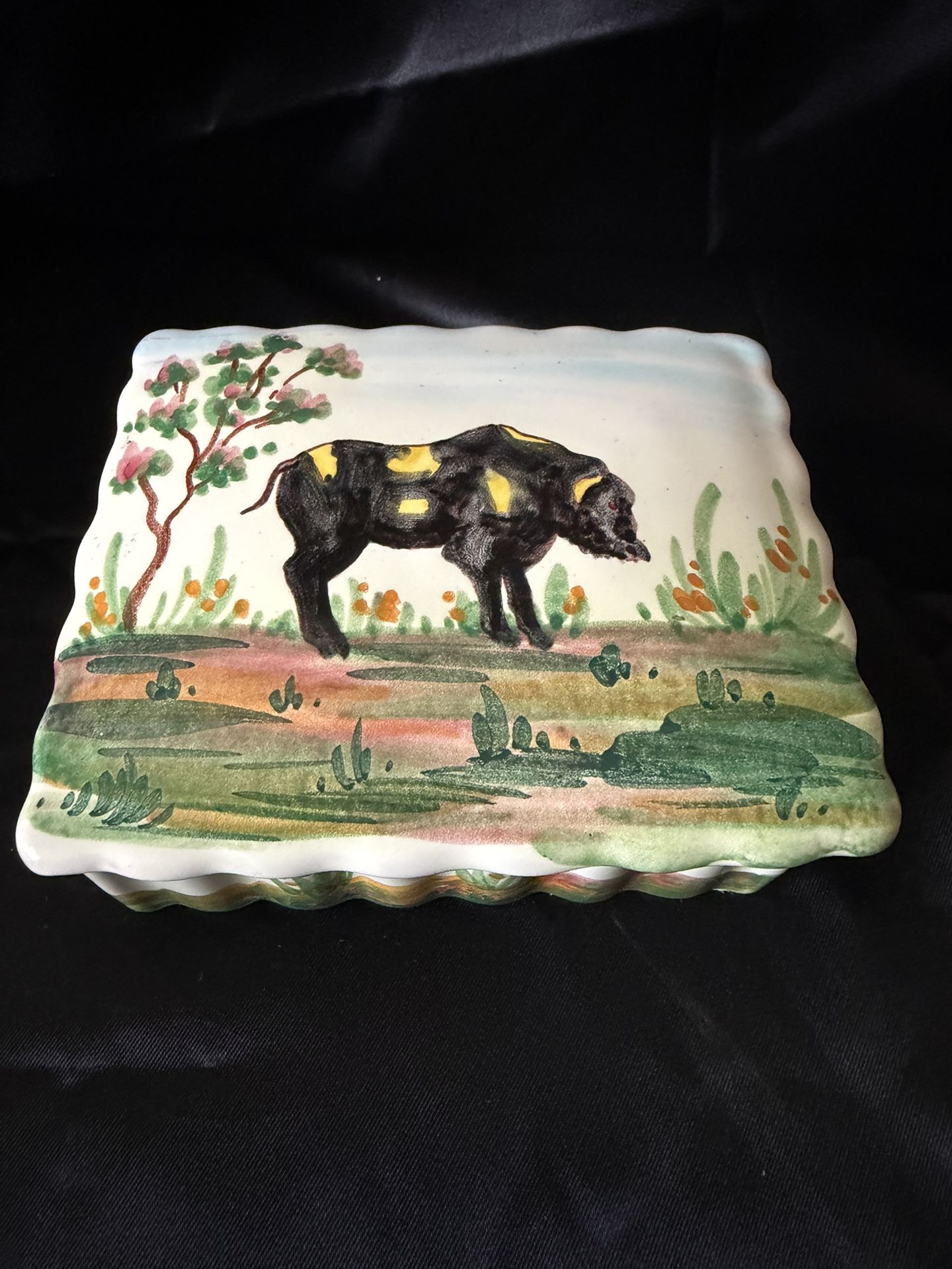 Cute Boar Pig Trinket Box