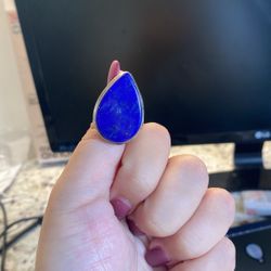 Lapis Sterling silver Ring 