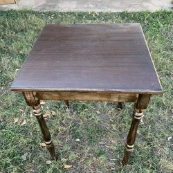 Distressed Wood Accent / Side Table (30” x 23.5”)