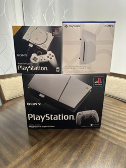 Brand New Factory Sealed PlayStation 5 30th Anniversary Limited Edition Bundle: Sealed Disc Drive and Sealed PlayStation Classic included!