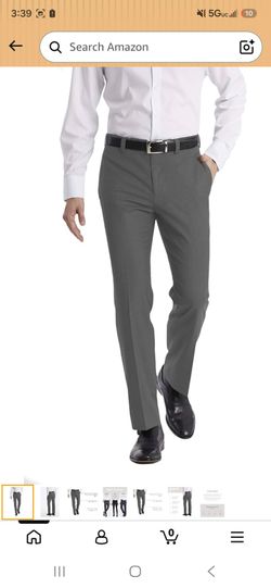 Calvin Klein Men's Modern Fit Dress Pants | Suit Pants for Men | Performance Stretch Fabric, Flat Front, Ready-to-Wear