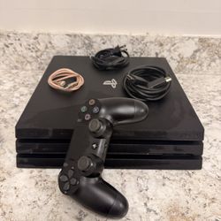 Sony PS4 Pro Console 1tb (includes One Controller and all needed cords)