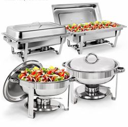 Chafing buffet dishes