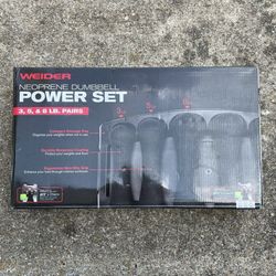 Weider Neoprene Dumbbell Power Set