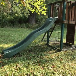 Used Wooden Swing Set With Slide