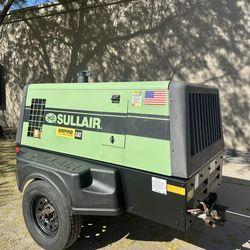 494 Hours  - Sullair 185 CFM Towable Air Compressor