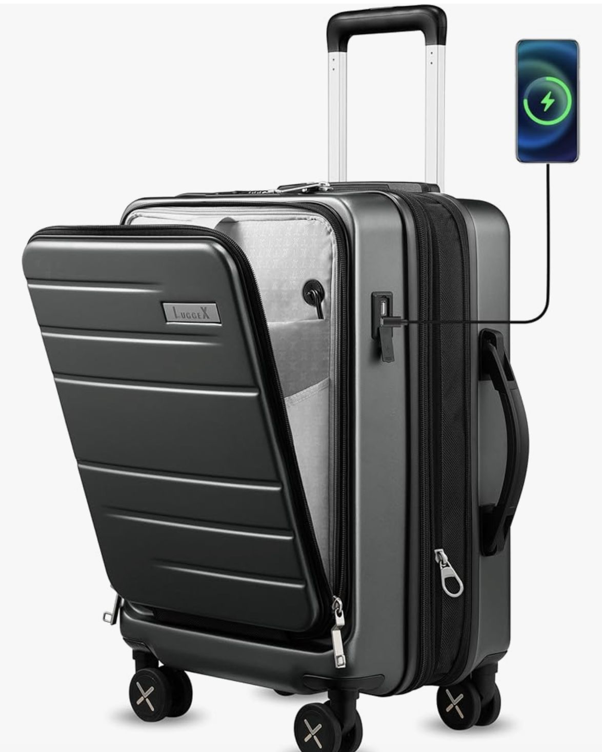 Never Used LUGGEX Carry On Luggage 22x14x9 Airline Approved