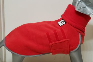 Fleece Dog Turtleneck Pull Over Jacket - Size M (Measurement: Neck 15", Chest 22" -24", Back 16.5" )