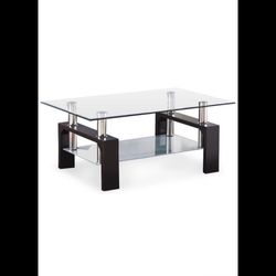 Rectangle Glass Coffee Table-Modern