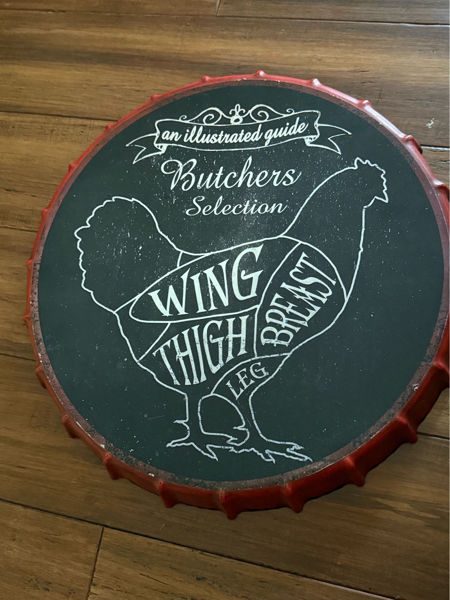 Large chicken wall art