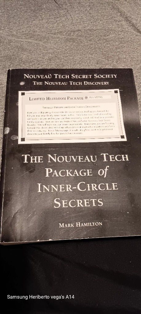 The Nouveau Tech Package of Inner-Circle Secrets Book