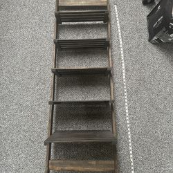 Brown Ladder Shelves 