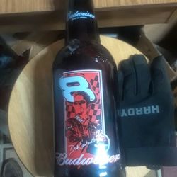 #8 DALE EARNHARDT BUD BOTTLE/BANK