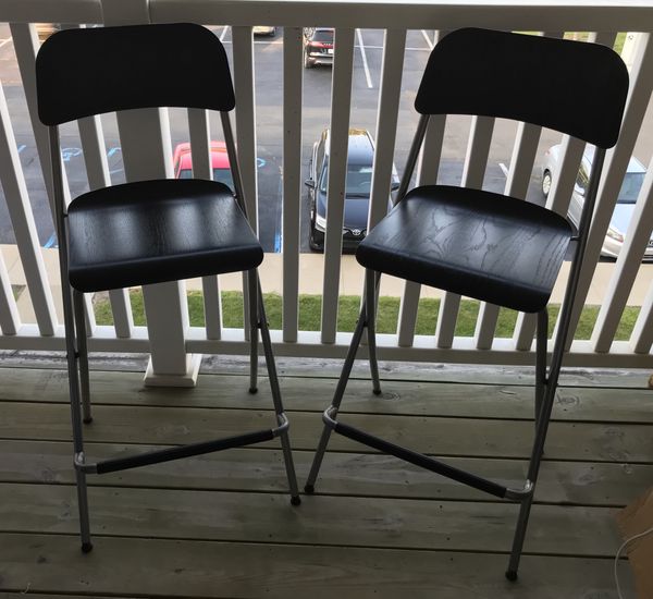 Bar Stool With Backrest Foldable From Ikea Furniture In Bar Stool With Backrest Foldable From Ikea Furniture In Southgate Mi Offerup