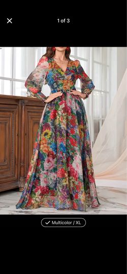 Multi-color beautiful light dress.