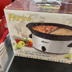 Parini Dual Compartment Slow Cooker