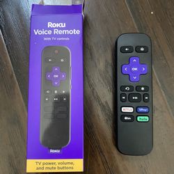 Roku Voice Remote (Official) for Roku Players and Roku TVs - New Black