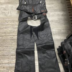 Harley Davidson Genuine Leather Riding Pants 