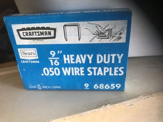 Craftsman staples 9/16 fits t-50
