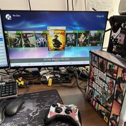 Xbox 360 GTA 1TB Themed loaded tested 100% working RGH3 controller