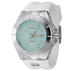 Technomarine Men's Watch Cruise Monogram Quartz Turquoise Dial Strap TM-122010
