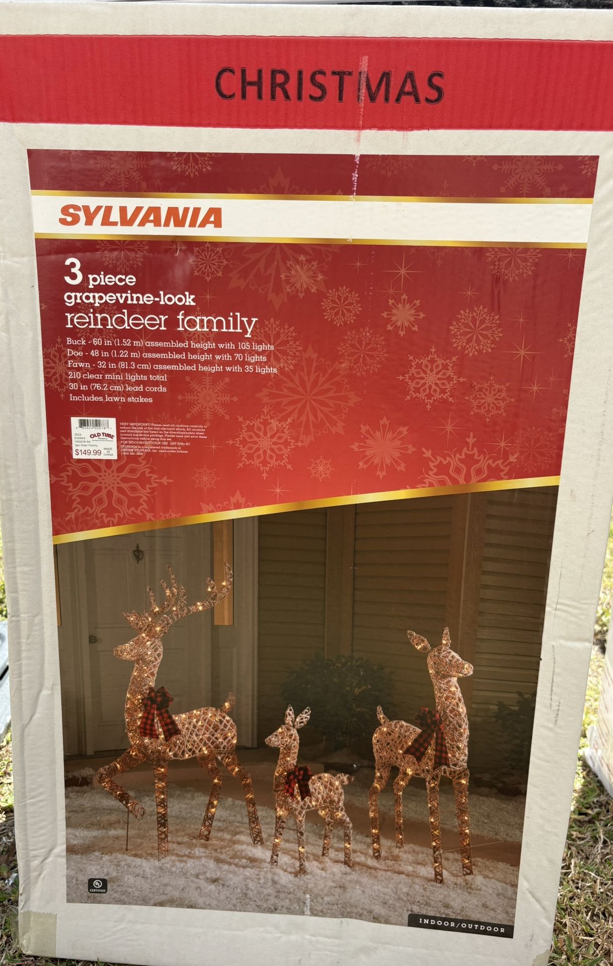 Reindeer Family Yard Decor