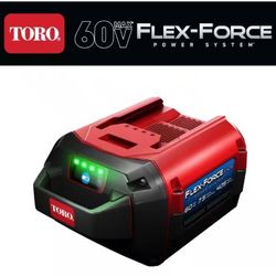 New in Colored Box! Toro 60V Retail Product! Toro L405 Flex-Force 7.5 Ah 60-Volt Lithium-Ion Battery!