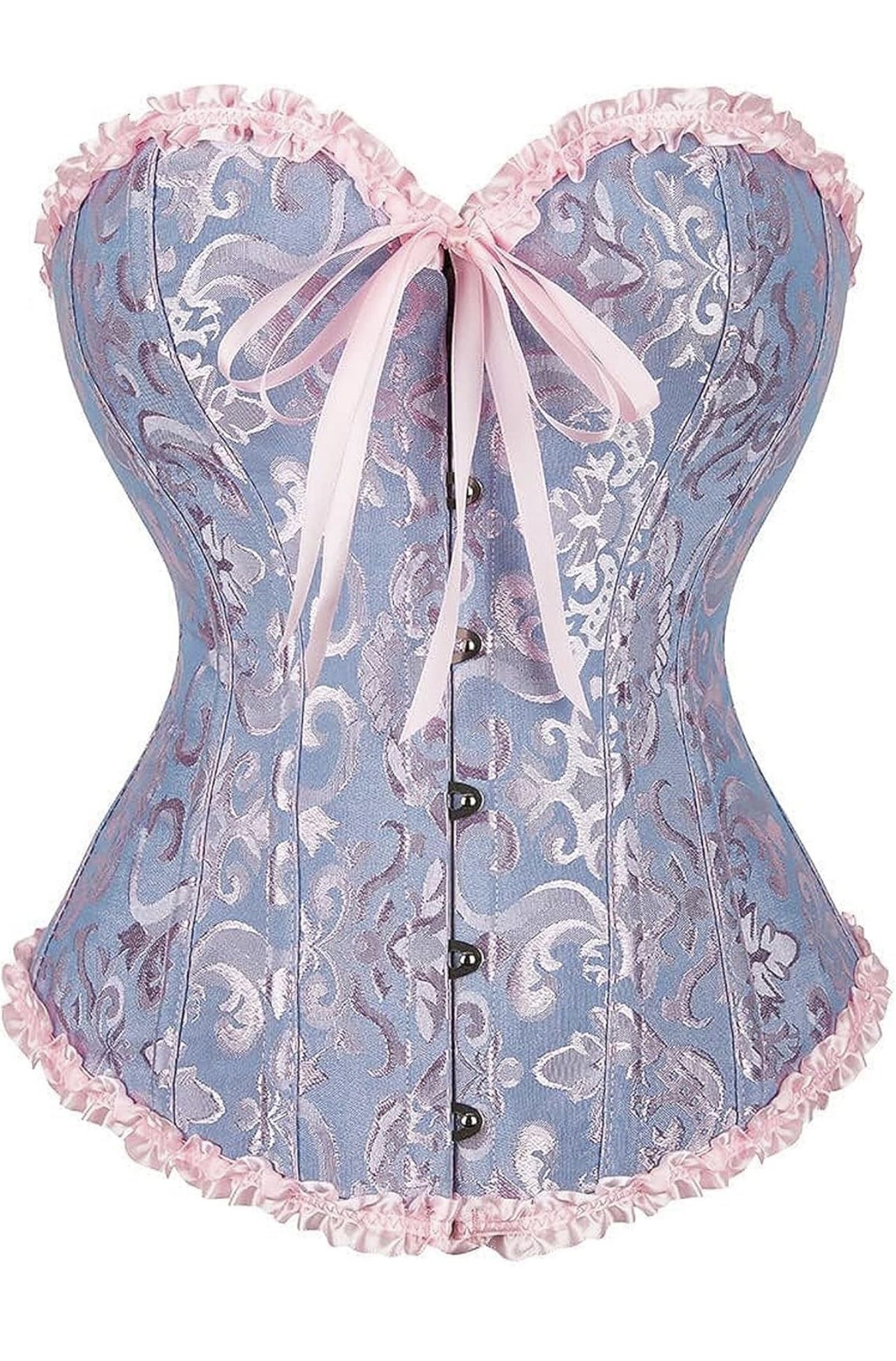 Sexy Pink/Purple Corset (Size: S-3XL)- Perfect For Halloween